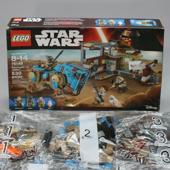 LEGO 75148 Star Wars Encounter on Jakku Set Force Awakens BB-8 Rey 530 OPEN BOX - Picture 3 of 10